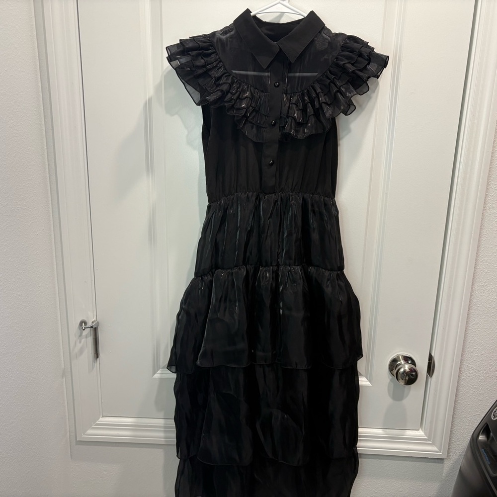 Halloween Black Ruffled Tutu Dress